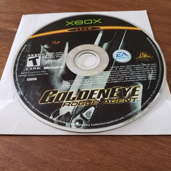 GoldenEye Rogue Agent  Original Xbox Video Game  tested works disk only - Picture 2 of 4